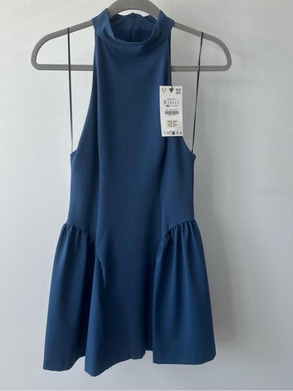 Zara Blue Halter Dress
